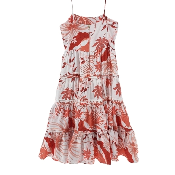 Mopa Women's Botanical Print Spaghetti Strap Layered Mini Dress - M - Picture 4 of 5